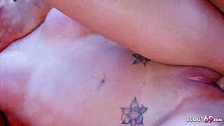 perfect body blonde latina teen cristal cherry at the beach.