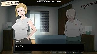 Hey, my wife got twisted by her rural father-in-law in this hentai gameplay!