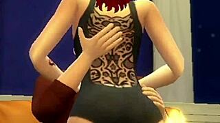 Redhead gets licked and fucked hard by old man in cuckold scene.