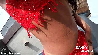 Girlfriend Twerks Ass in Little Dress, No Panties, Bisexual Fun?