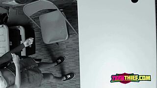 Emma Hix caught stealing lingerie, now she's getting pounded hard