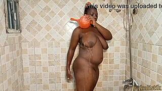 this pervert bbw housewife bangs the family visitor hard