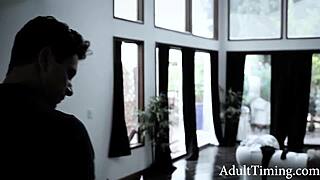 Yo, ruthless stepbrother, you're banging gorgeous Lana Rhoades hard! Keep hitting that big ass!