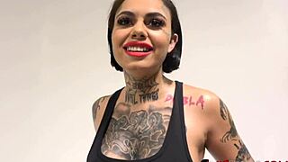 Busty tattooed cutie genevieve sinn shares behind-the-scenes insights