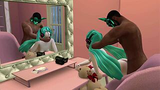 miku in a 3d cartoon adventure