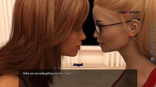 dreams of desire - bottle spinning game with 3 girls and lesbian sex of alice with landlady