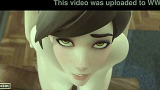 Tracer slams guy hard in wild 3D anime action tonight