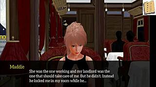 blonde and redhead in cartoon with small tits tease suggestively