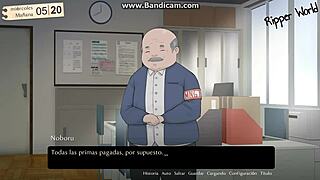 Hey, my wife got twisted by her rural father-in-law in this hentai gameplay!