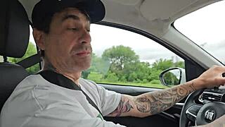 They caught me blowing my stepbrother in the car!