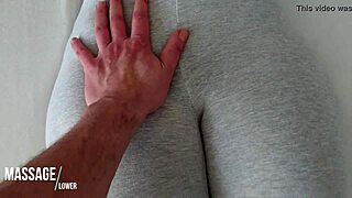 Yoga Pants Temptation: Touching Her Tight Teen Pussy