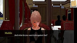 blonde and redhead in cartoon with small tits tease suggestively