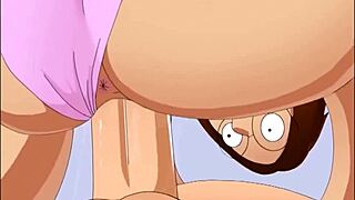 steve gets wild with meg and lois in cartoon action