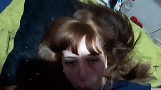 Teen sucks stepbrother's big cock