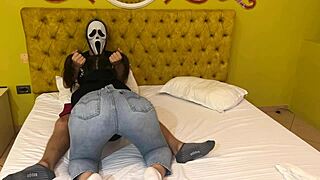 i made ghostface get a nasty deepthroat blowjob for halloween