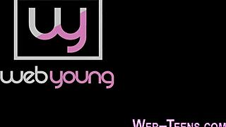 sexy teen blonde rubs her pussy so good... fingering feels amazing