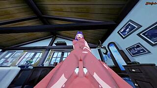 sakura gets pov fucked doggystyle against the wall after swallowing cum - naruto hentai