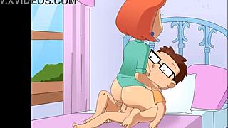 steve gets wild with meg and lois in cartoon action