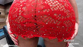 Girlfriend Twerks Ass in Little Dress, No Panties, Bisexual Fun?