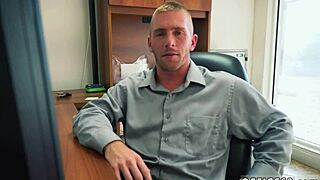 gay man masturbates to keep boss happy in sex movie 😏