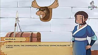 avatar the last airbender four elements trainer part 6, cartoon anime rough boobs hentai game big tits sexy brunette sex