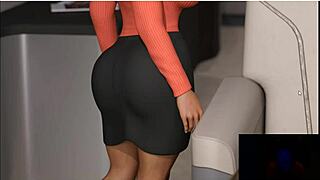 Redhead on holiday island can't stop staring at huge boobs