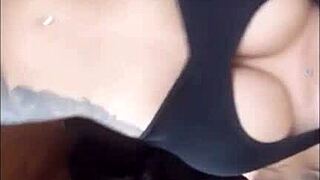 Karma rx squirts in homemade show with big cock nerd