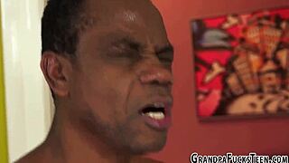 Young teen engages in an encounter with an older man