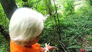 Sexy Blonde Prisoner Sucks Deep and Takes Anal in Abandoned Spot