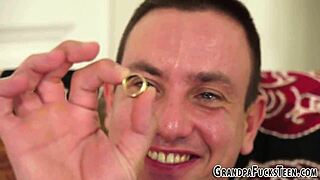 Young teen engages in an encounter with an older man