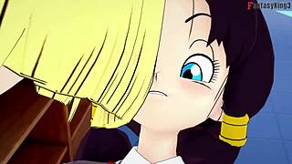 Android 18 and Videl Explore Lesbian Sex in Dragon Ball Zex Fantasy