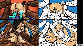 can this latin milf handle sucking those huge black cocks while cheating on her husband?