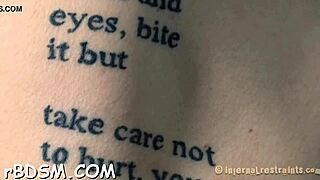 Clamped sweetheart gets hooked in anal with toy