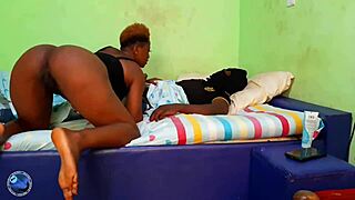 I fantasize about my beautiful young 18+ African girlfriend fucking a huge black cock in the living room while riding and cumming