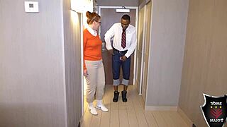 I, um, curvy nerdy ginger reigh gets facial from rome major's huge cock