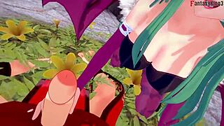 Morrigan says, Hate me first, then fuck me full!