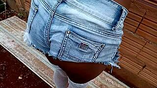 Fan intensely tests for clip participation in hardcore gangbang