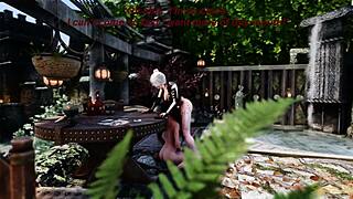 Chaconne Sucks Off Aya In Public!