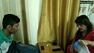 indian hot english madam banging with 18yrs boy in amazing hindi sex