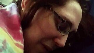 Husband Fingers Tight Pussy And Ass Of Nerdy Brunette Wife