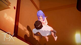 Roxy fucks in anime hentai game positions