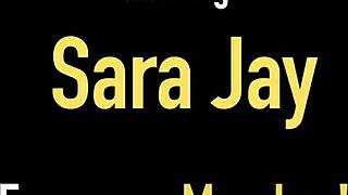 dirty talking cougar sara jay uses long toy on her cunt