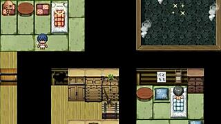 Check out tanned Natsuki in hentai game getting creampied in public!