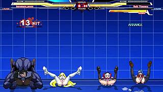 Hey, ever seen Kuromaru take on Arcana Heart in wild action?