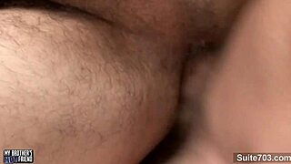 Horny gays passionately kissing and fucking