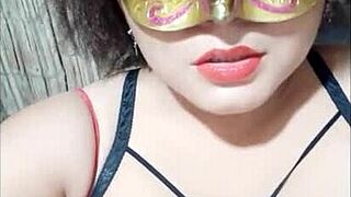 sexy chubby latina flashes her curves, luring stepbrother over for wild bedroom fun