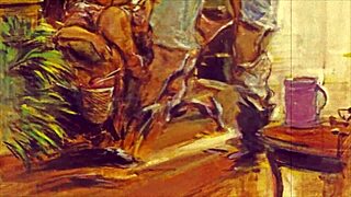 Vintage Erotic Illustration with STUNNING Retro Charm