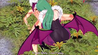 Morrigan says, Hate me first, then fuck me full!