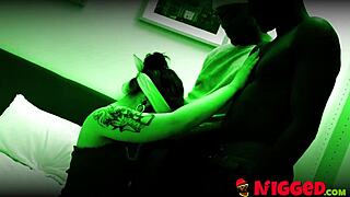 Nineteen-year-old Inna, a redhead beast, tries her first black cock.