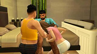 mark maxil and nin lupe explore carnal prostate pleasures in bisexual gay action